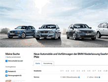 Tablet Screenshot of neuwagen.bmw-saarbruecken.de